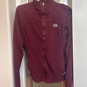 The North Face Women's Maroon Full-Zip Fleece Jacket